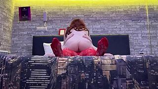 stepsister and her bitchy friend take fat asses to hotel for rimming doggystyle domination.