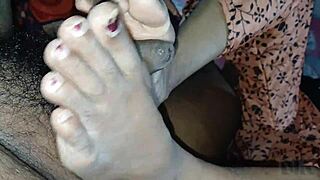 old father-in-law roughly fucks desi housewife in front of husband!