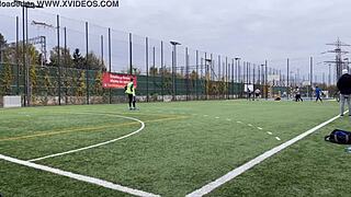 Young Football Players Pounded by Massive Swiss Guy and Friends!