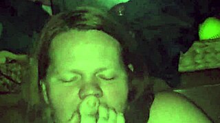 i deepthroat her feet and suck those milf toes hard