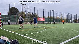 Young Football Players Pounded by Massive Swiss Guy and Friends!
