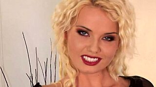 Blonde babe, ever tried shoving a dildo deep in your own big tits ass?