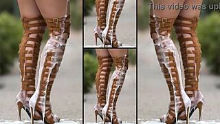 imagine hot heels and legs dripping with endless cum shots