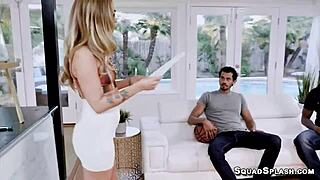 karla kush gaggin on two huge bbc deepthroat cowgirling rough