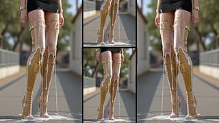 imagine hot heels and legs dripping with endless cum shots