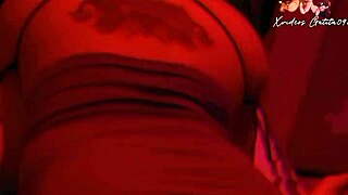 hot latina wife cheats with stranger on video call as cuckold watches