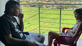 hermanastra gets horny watching, begs for my big cock story