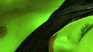 dominant lesbian mistress moans loud orgasming on slave's strapon fuck