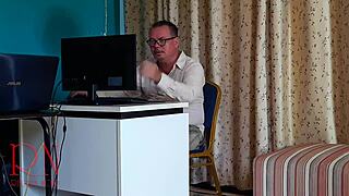 Boss Lady Dominates Employee With Pussy Lick Humiliation