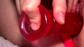 stepbro licked my shaved pussy then dildoed me to squirting orgasm