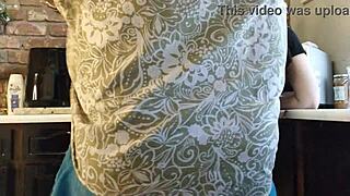 Pov captures wife bent over for quick doggystyle in her dripping wet pussy.