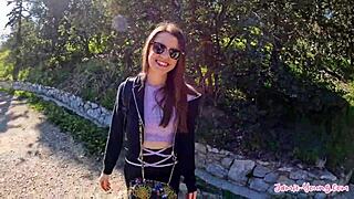 jamie young's tight pussy fucked on athens vacation