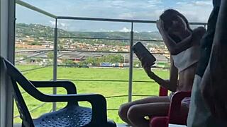 hermanastra gets horny watching, begs for my big cock story