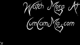 cumcamme's hot big ass brunette teen rides water bottle deep in tight anal webcam