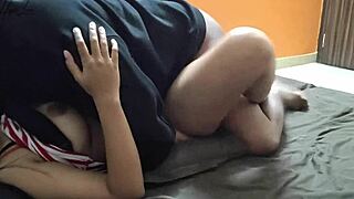 young asian babe fucked hard stepbro creampie pussy?