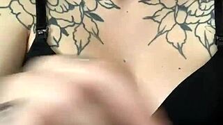 Pregnant belly swells with deep stuffing play