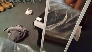 taggin' big booty aisha hard from the back in the mirror