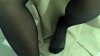 Mature Stepmom's Pantyhose Fetish Obsession In Kitchen