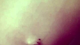 Pregnant belly swells with deep stuffing play