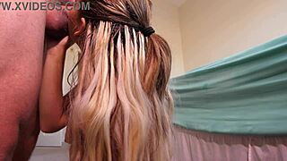 brunette teen student bends for teacher's huge cock addiction