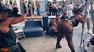 found this brat at folsom takin my flogger bdsm leather endgame