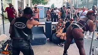 found this brat at folsom takin my flogger bdsm leather endgame