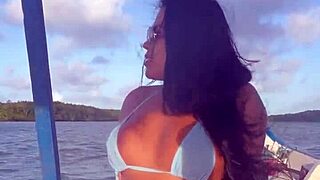 Brazilian Wife's Bikini Boat Ride Sparks Slutty Latina Secrets