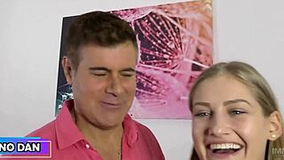 tiffany tatum bends over to suck stepdad's cock deep and sloppy