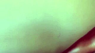 juicy ebony fat ass gives hot monster cock footjob
