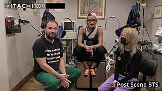 channy crossfire moans loud fingering shaved pussy backstage