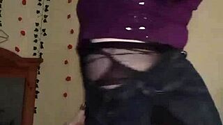 Her STRIPTEASE leads to ANAL MASTURBATION and wild SQUIRTS