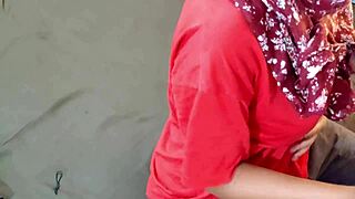 Malaysian babe's tight pussy gets oiled missionary creampie closeup