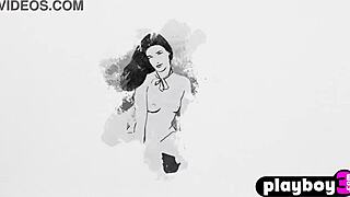 Gorgeous milf alexandra belle strips perfect body outdoors posing?