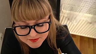 office girl on knees sucking cock to save her job huh