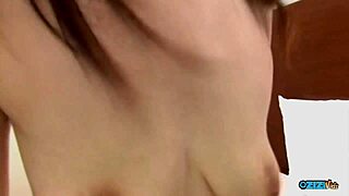 asian cutie grins flashing saggy tits 😍🍒