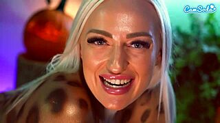 xxx body paint wild animal sex with sloppy blowjobs doggystyle and lesbian scissoring 2 on 1