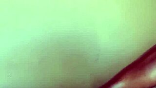 juicy ebony fat ass gives hot monster cock footjob
