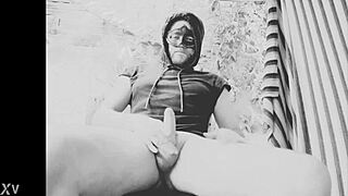 naked muscular man strokes big cock handjob pov bad wolf