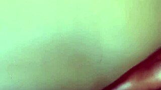 juicy ebony fat ass gives hot monster cock footjob