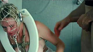 Bound Cute Beauty Submits to Extreme Anal and Golden Shower in Toilet Domination