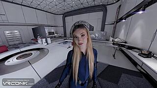 Blondy as susan storm deepthroats monster cock in fantastic four cosplay