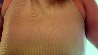gym sweat drips from hard nipples wet pussy public