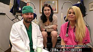 Mina Moon Sucks Huge Cock Then Gets Doggystyle Pounded In Hospital