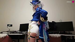 Why Settle for Desserts When Furina Craves Aether's Thick Cum in Her Shaved Pussy?