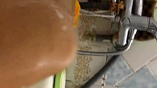 Big Natural Tits Belly Shakes In Soft Bath Worship Game