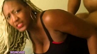 suck that big cock then get fucked bent over by ebony milf