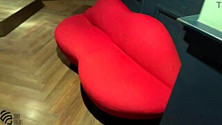 a horny milf slut jerks off in nightclub toilet