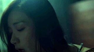 A korean spy catches steamy sex action in this hidden movie scene