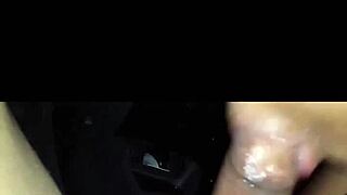 Ebony beauty trains deep in the car ride