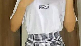 omg this petite schoolgirl's body is perfect for worship